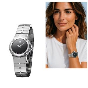 MOVADO Mini Sport Edition Black Museum Dial Women’s Watch